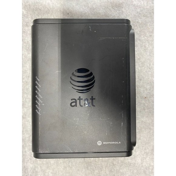 AT&T MOTOROLA NVG510 Modem Wi-Fi Router 12VDC DSL Broadband 4 Port Black - Picture 2 of 5